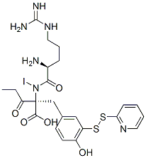 CAS#: 138191-81-8, (2R)-2-[[(2S)-2-Amino-5-(Diaminomethylideneamino)Pentanoyl]-Iodoamino]-2-[(4-Hydroxy-3-Pyridin-2-Yldisulfanylphenyl)Methyl]-3-Oxopentanoic Acid