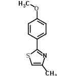 CAS 登录号：138330-03-7， 2-(4-甲氧基苯基)-4-甲基-1,3-噻唑