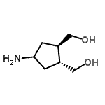 CAS 登录号：138405-07-9， [(1R,2R)-4-氨基-1,2-环戊烷二基]二甲醇