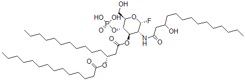 CAS 登录号：138527-40-9， [(3R)-1-[(2R,3R,4R,5S,6R)-2-氟-6-(羟基甲基)-3-(3-羟基十四烷酰基氨基)-5-膦酰氧基四氢吡喃-4-基]氧基-1-氧代十四烷-3-基]十四烷酸酯