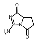 CAS 登录号：138529-72-3， 3-氨基-7,7A-二氢-1H-吡咯并[1,2-c]咪唑-1,5(6H)-二酮
