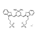 CAS 登录号：138623-83-3， 钠3-[(2Z)-2-{[(3E)-5,5-二甲基-3-{[3-(3-磺酸丙基)-1,3-苯并噻唑-3-鎓-2-基]亚甲基}-1-环己烯-1-基]亚甲基}-1,3-苯并噻唑-3(2H)-基]-1-丙烷磺酸酯