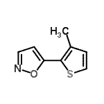 CAS 登录号：138716-45-7， 5-(3-甲基-2-噻吩基)-1,2-恶唑
