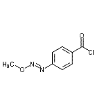 CAS 登录号：138724-05-7， 4-[(E)-甲氧基偶氮]苯甲酰氯