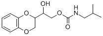 CAS 登录号:13887-57-5, 1-(1,4-苯并二恶烷-2-基)-1,2-乙二醇 2-异丁基氨基甲酸酯