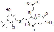 CAS 登录号：139035-71-5， (2S)-2-氨基-5-[[(2R)-3-(3-叔丁基-2,5-二羟基苯基)硫基-1-(羧甲基氨基)-1-氧代丙烷-2-基]氨基]-5-氧代戊酸