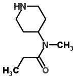 CAS 登录号：139062-82-1， N-甲基-N-(4-哌啶基)丙酰胺