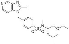 CAS 登录号：139133-27-0， N-(乙氧基甲基)-N-甲基-2-(3-甲基丁基)-4-[(2-甲基咪唑并[4,5-c]吡啶-1-基)甲基]苯磺酰胺