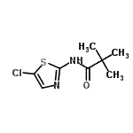 CAS 登录号：13915-75-8， N-(5-氯-1,3-噻唑-2-基)-2,2-二甲基丙酰胺