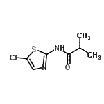 CAS 登录号：13915-78-1， N-(5-氯-1,3-噻唑-2-基)-2-甲基丙酰胺