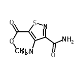 CAS 登录号：139172-80-8， 甲基4-氨基-3-氨基甲酰-1,2-噻唑-5-羧酸酯