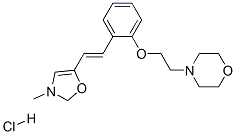 CAS 登录号：139193-89-8， 4-[2-[2-[(E)-2-(3-甲基-1,2-恶唑-5-基)乙烯基]苯氧基]乙基]吗啉盐酸盐