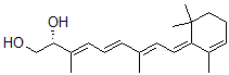 CAS 登录号:139257-77-5, (2R,3E,5E,7E,9E)-3,7-二甲基-9-(2,6,6-三甲基-1-环己-2-烯亚基)壬-3,5,7-三烯-1,2-二醇