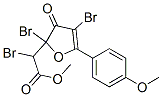 CAS 登录号：139266-54-9， 2-溴-2-[2,4-二溴-5-(4-甲氧基苯基)-3-氧代呋喃-2-基]乙酸甲酯