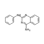 CAS 登录号：139308-45-5， N<sup>2</sup>-苯基-2,4-喹唑啉二胺