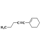 CAS 登录号：139911-58-3， 1-(1-戊炔-1-基)环己烯