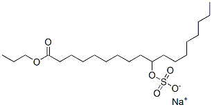 CAS 登录号:140-00-1, 1-丙基10-(磺基氧基)硬脂酸钠