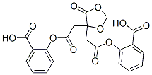 CAS 登录号:1400-58-4, O,O'-(5-氧代-1,3-二氧戊环-4-亚基)二(亚甲基羰基)二(水杨酸)