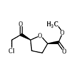 CAS 登录号：141072-81-3， 甲基(2R,5S)-5-(氯乙酰基)四氢-2-呋喃羧酸酯