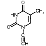 CAS 登录号：141299-25-4， 1-乙炔基-5-甲基-2,4(1H,3H)-嘧啶二酮