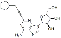 CAS 登录号：141345-10-0， (2R,3R,4S,5R)-2-[6-氨基-2-(3-环戊基丙-1-炔基)嘌呤-9-基]-5-(羟基甲基)四氢呋喃-3,4-二醇