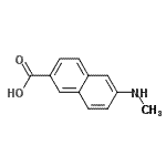 CAS 登录号：141361-12-8， 6-(甲基氨基)-2-萘甲酸
