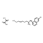 CAS#: 14142-64-4, 2-({4-[(7-Chloro-4-Quinolinyl)Amino]Pentyl}Amino)Ethanol Ethanedioate (1:1)