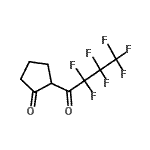 CAS 登录号：141478-83-3， 2-(2,2,3,3,4,4,4-七氟丁酰基)环戊酮