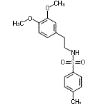 CAS 登录号：14165-67-4， N-[2-(3,4-二甲氧基苯基)乙基]-4-甲基苯磺酰胺