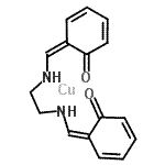CAS 登录号：14167-15-8， (6Z,6'Z)-6,6'-{1,2-乙烷二基二[亚氨基(Z)甲基亚基]}二(2,4-环己二烯-1-酮)-铜(1:1)