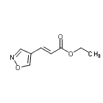 CAS 登录号：141679-69-8， 乙基(2E)-3-(1,2-恶唑-4-基)丙烯酸酯