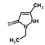 CAS 登录号：141762-99-4， 2-乙基-5-甲基-1,2-二氢-3H-吡唑-3-酮