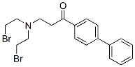 CAS#: 142058-13-7, 3-(Bis(2-Bromoethyl)Amino)-1-(4-Phenylphenyl)Propan-1-One