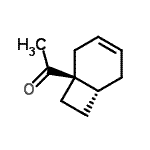 CAS 登录号：142078-12-4， 1-[(1S,6S)-双环[4.2.0]辛-3-烯-1-基]乙酮