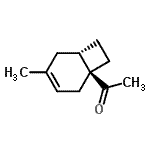 CAS 登录号：142078-13-5， 1-[(1S,6S)-4-甲基双环[4.2.0]辛-3-烯-1-基]乙酮