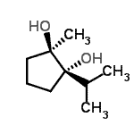 CAS 登录号：142169-27-5， (1S,2R)-1-异丙基-2-甲基-1,2-环戊烷二醇