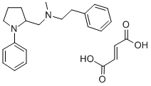 CAS 登录号:142469-80-5, (-)-N-甲基-1-苯基-N-(2-苯基乙基)-2-吡咯烷甲胺(E)-2-丁烯二酸盐(1:1)