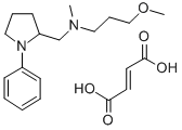 CAS 登录号:142469-88-3, (-)-N-(3-甲氧基丙基)-N-甲基-1-苯基-2-吡咯烷甲胺富马酸盐