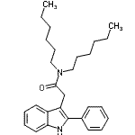 CAS 登录号：142720-26-1， N,N-二己基-2-(2-苯基-1H-吲哚-3-基)乙酰胺