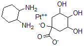 CAS 登录号:142928-30-1, 奎尼酸基(环己烷二胺)铂(II)