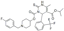 CAS#: 142930-38-9, (6S)-3-[1-[(4-Fluorophenyl)Methyl]Piperidin-4-Yl]-4-Methyl-5-Propan-2-Yloxycarbonyl-2-Sulfanylidene-6-[2-(Trifluoromethyl)Phenyl]-6H-Pyrimidine-1-Carboxylic Acid