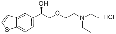 CAS 登录号:142935-03-3, (1R)-1-(1-苯并噻吩-5-基)-2-(2-二乙基氨基乙氧基)乙醇盐酸盐