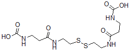 CAS 登录号：143129-01-5， [3-[2-[2-[3-(羧基氨基)丙酰氨基]乙基二硫基]乙基氨基]-3-氧代丙基]氨基甲酸