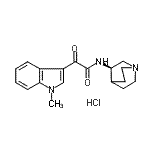 CAS 登录号：143137-35-3， N-[(3R)-1-氮杂双环[2.2.2]辛-3-基]-2-(1-甲基-1H-吲哚-3-基)-2-氧代乙酰胺盐酸盐(1:1)