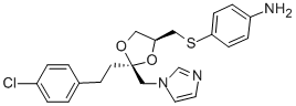 CAS 登录号：143393-27-5， 4-[[(2S,4S)-2-[2-(4-氯苯基)乙基]-2-(咪唑-1-基甲基)-1,3-二氧戊环-4-基]甲硫基]苯胺