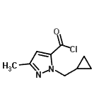 CAS 登录号：143469-42-5， 1-(环丙基甲基)-3-甲基-1H-吡唑-5-甲酰氯