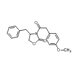 CAS 登录号：143589-97-3， 4-苄基-3-[(4-甲氧基苯基)乙酰基]-1,3-恶唑烷-2-酮