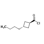 CAS 登录号：143610-57-5， 反式-3-丁基环丁烷羰基氯化物