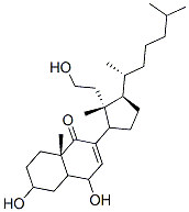 CAS 登录号：143625-39-2， (8aS)-4,6-二羟基-2-[(2R,3R)-2-(2-羟基乙基)-2-甲基-3-[(2R)-6-甲基庚烷-2-基]环戊基]-8a-甲基-4,4a,5,6,7,8-六氢萘-1-酮