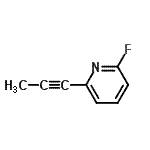 CAS 登录号：143651-24-5， 2-氟-6-(1-丙炔-1-基)吡啶